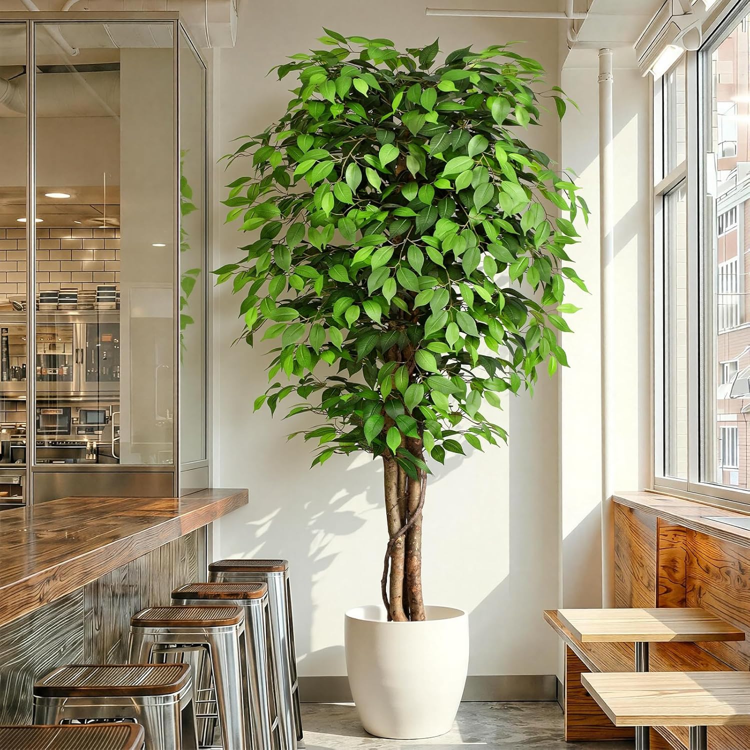 Ficus Lyrata Tree - Albero di Ficus Artificiale Realistico con