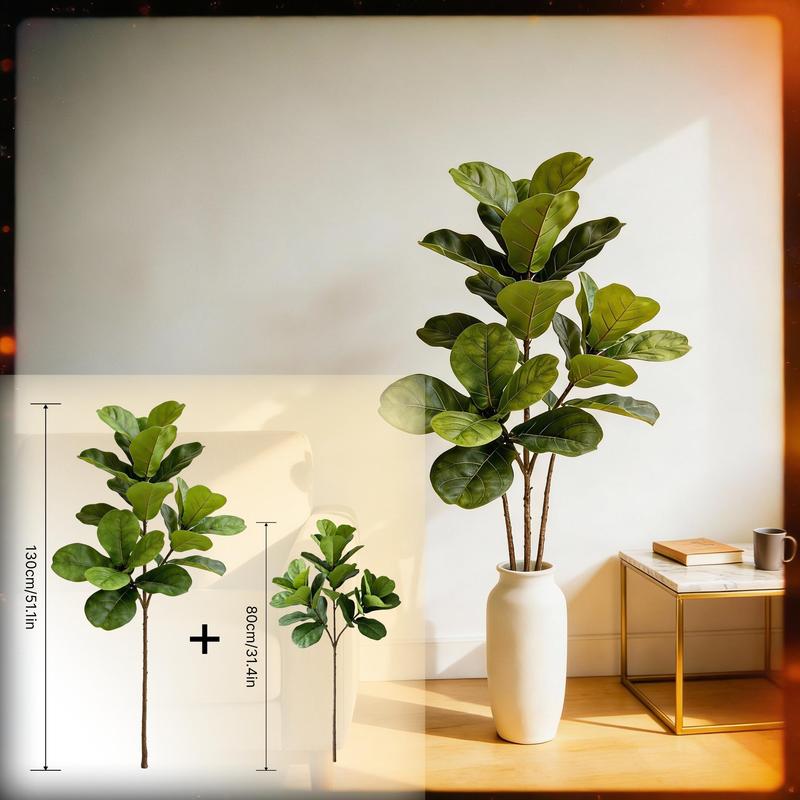 Ficus Lyrata Tree - Grande albero artificiale di fico di