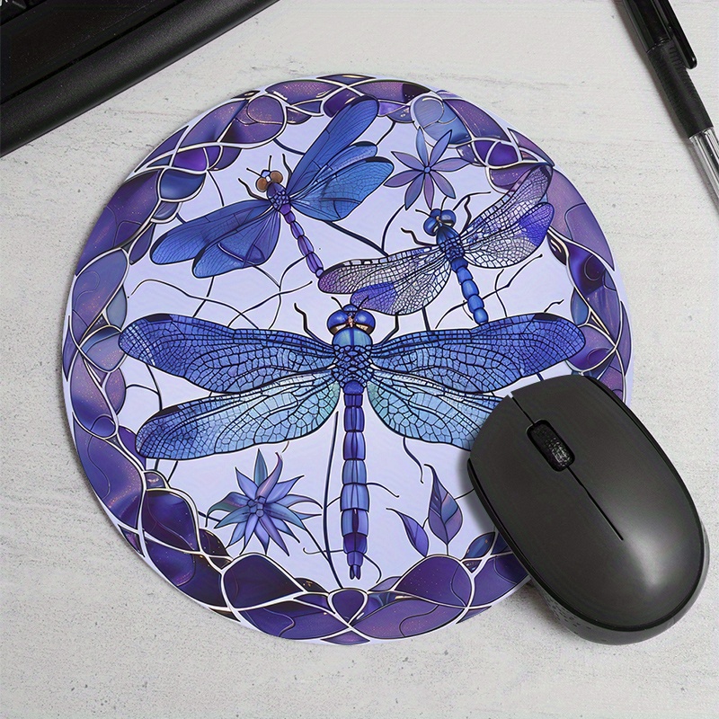 Tradescantia Purple - Il tappetino per mouse rotondo con