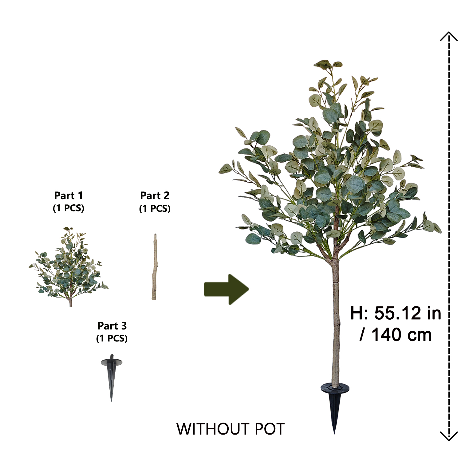 Pianta Artificiale di Eucalipt - Ficus Lyrata Tree recensione e prezzo